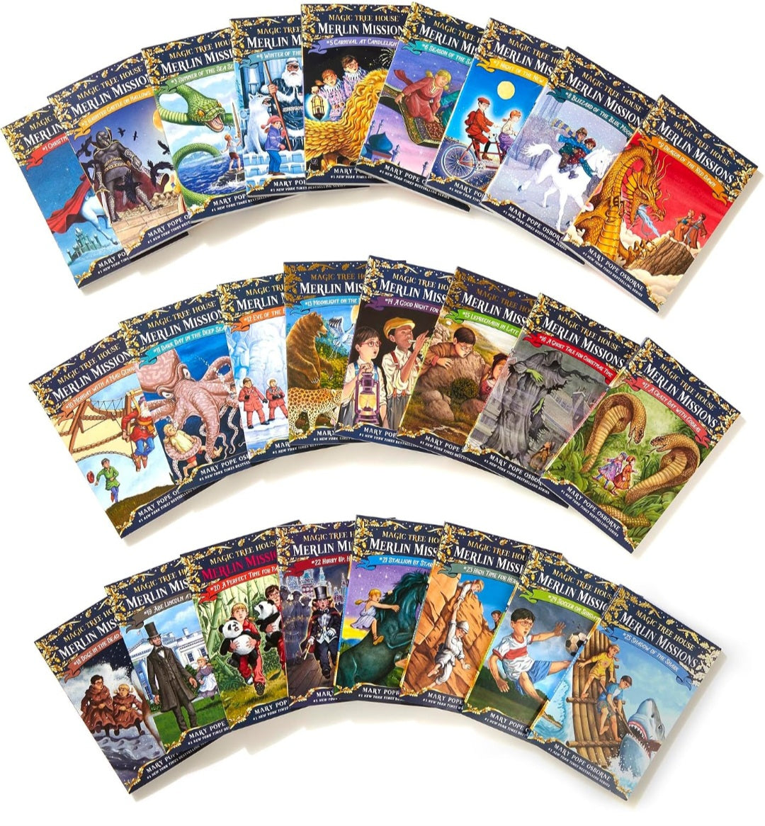 Magic Tree House Merlin Missions Books 1–25 Boxed Set|Children's Adventure Chapter Book Collection