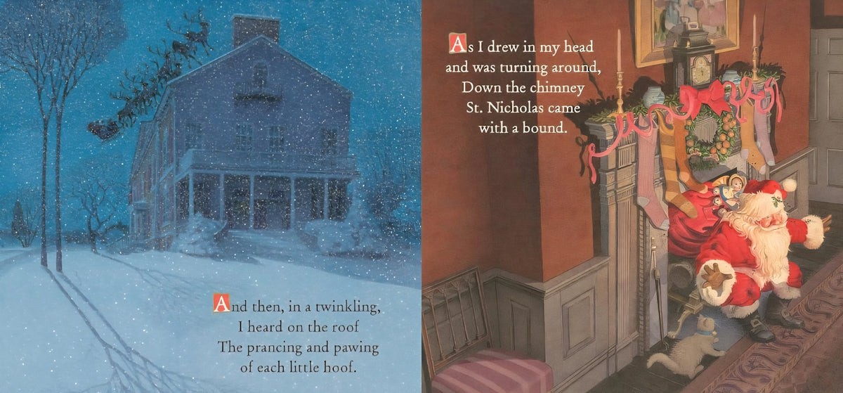 The Night Before Christmas | Clement C. Moore | Illustrated by Charles Santore | Classic Hardcover Christmas Edition