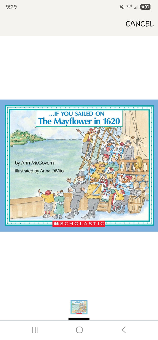 If You Sailed on the Mayflower in 1620 | Ann McGovern | Illustrated Early American History Book | USED Paperback