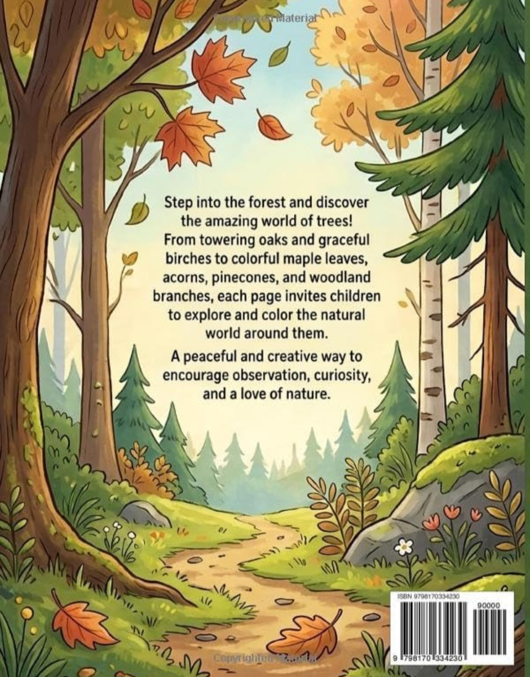 Trees & Leaves: A Nature Coloring Book for Curious Kids