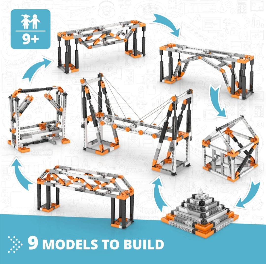 ENGINO Structures: Buildings & Bridges|STEM Engineering Building Set