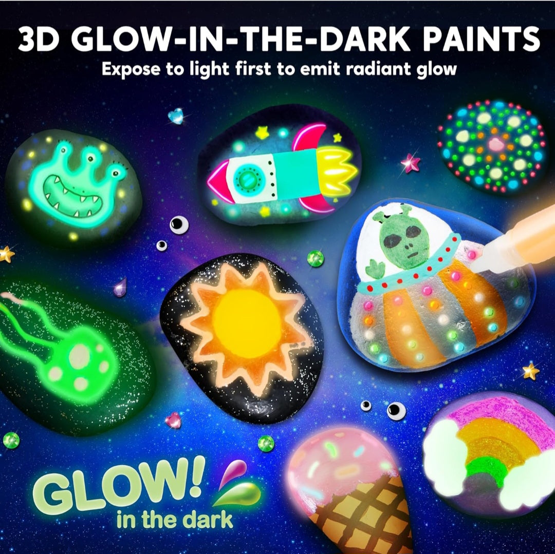 Glow In The Dark Rock Painting Project