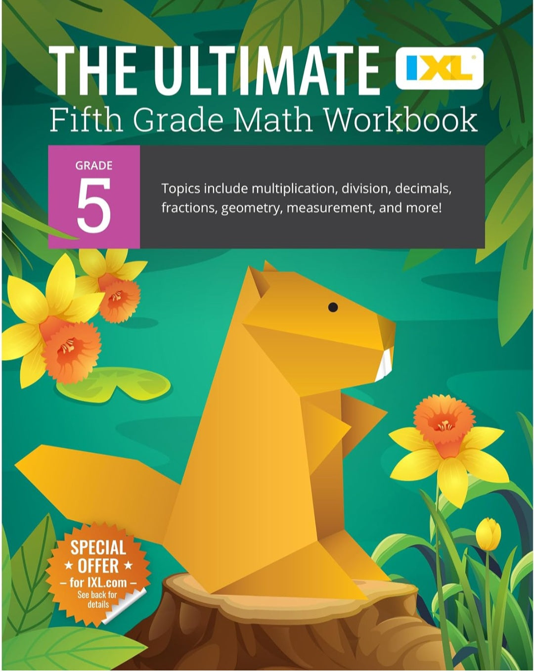 5th Grade Math Workbook | Multiplication, Division, Fractions & Decimals | Grade 5