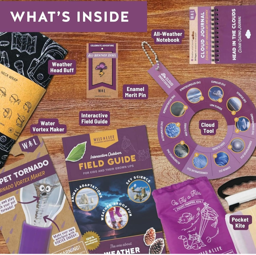 All-Weather Rebel Climate Science Kit | Weather & Climate Field Guide, Cloud Journal & Outdoor STEM Activities