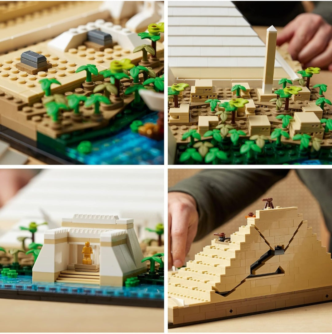Ancient Egypt History & Engineering Study Kit | LEGO® Great Pyramid of Giza & 2 Books | Grades 8–12