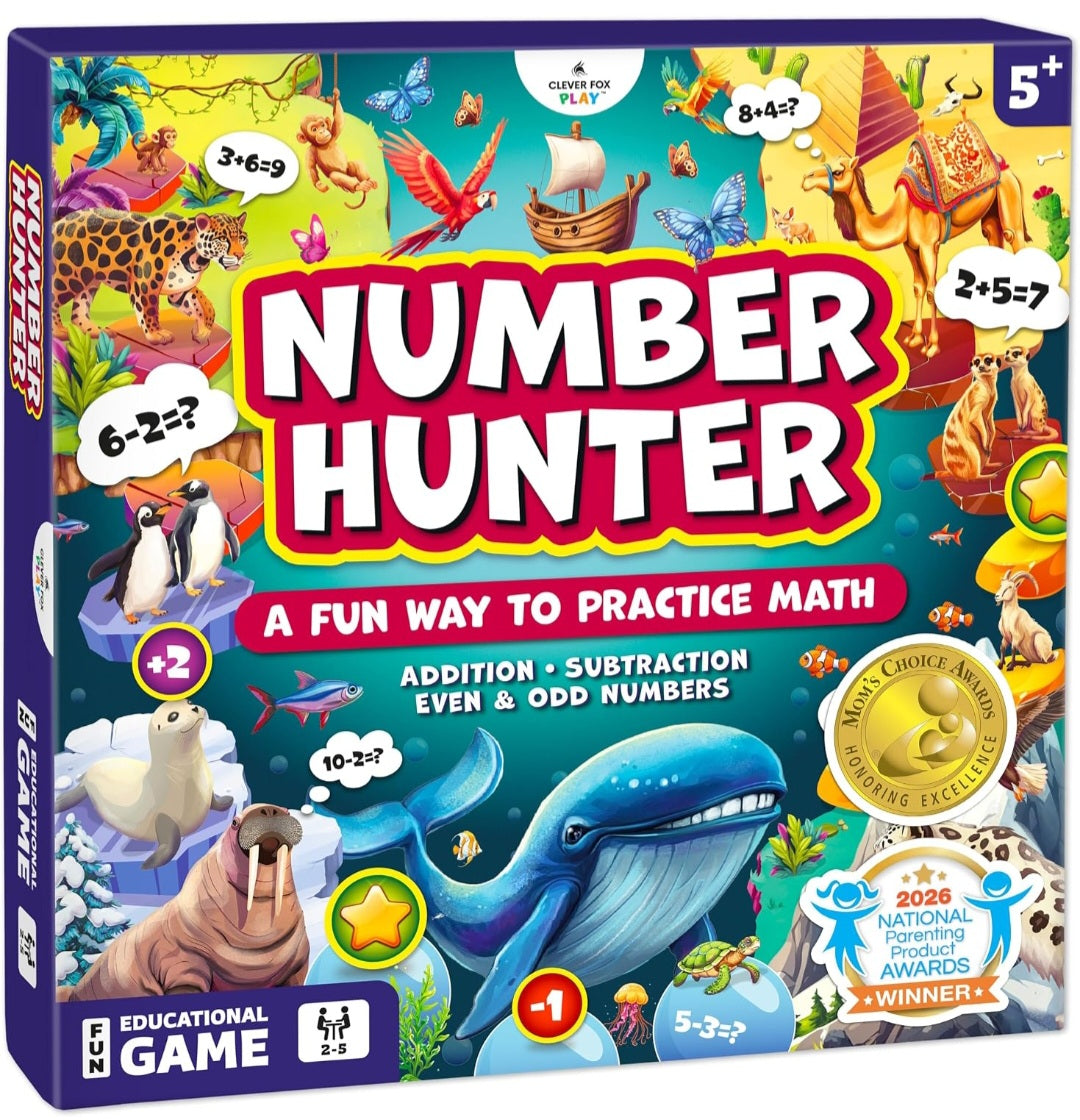 Number Hunter Math Board Game