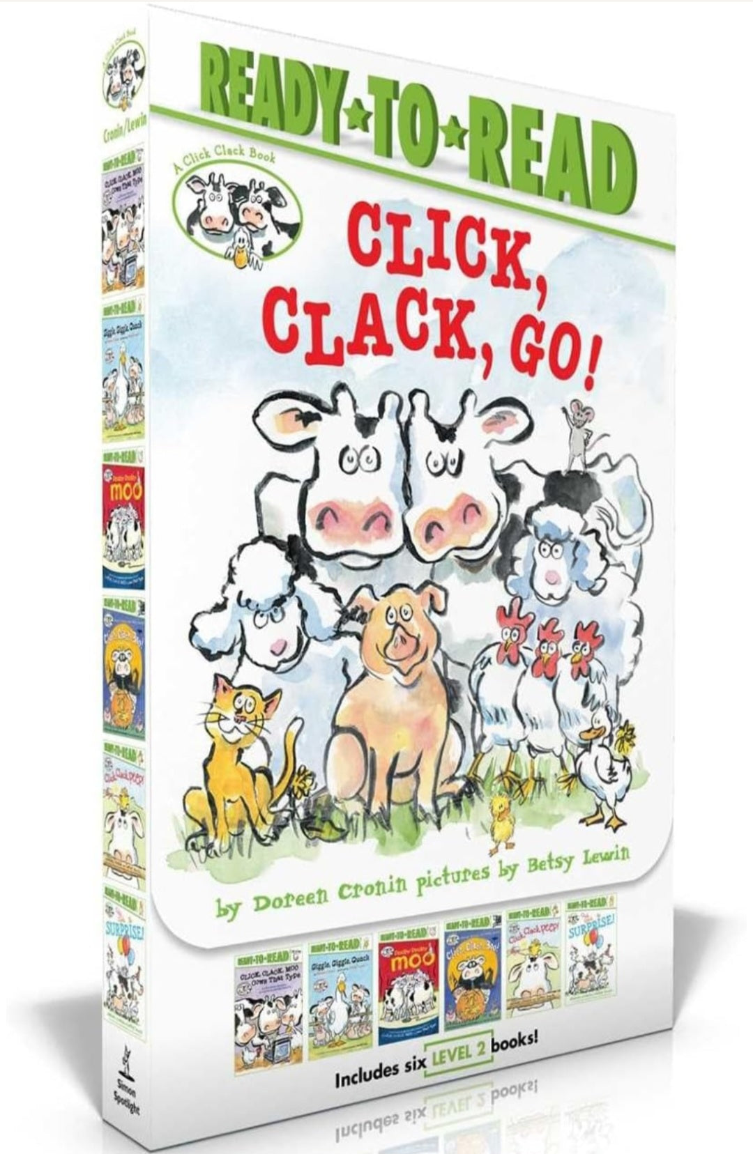 Click, Clack, Go!| 6-Book Ready-to-Read Level 2 Set