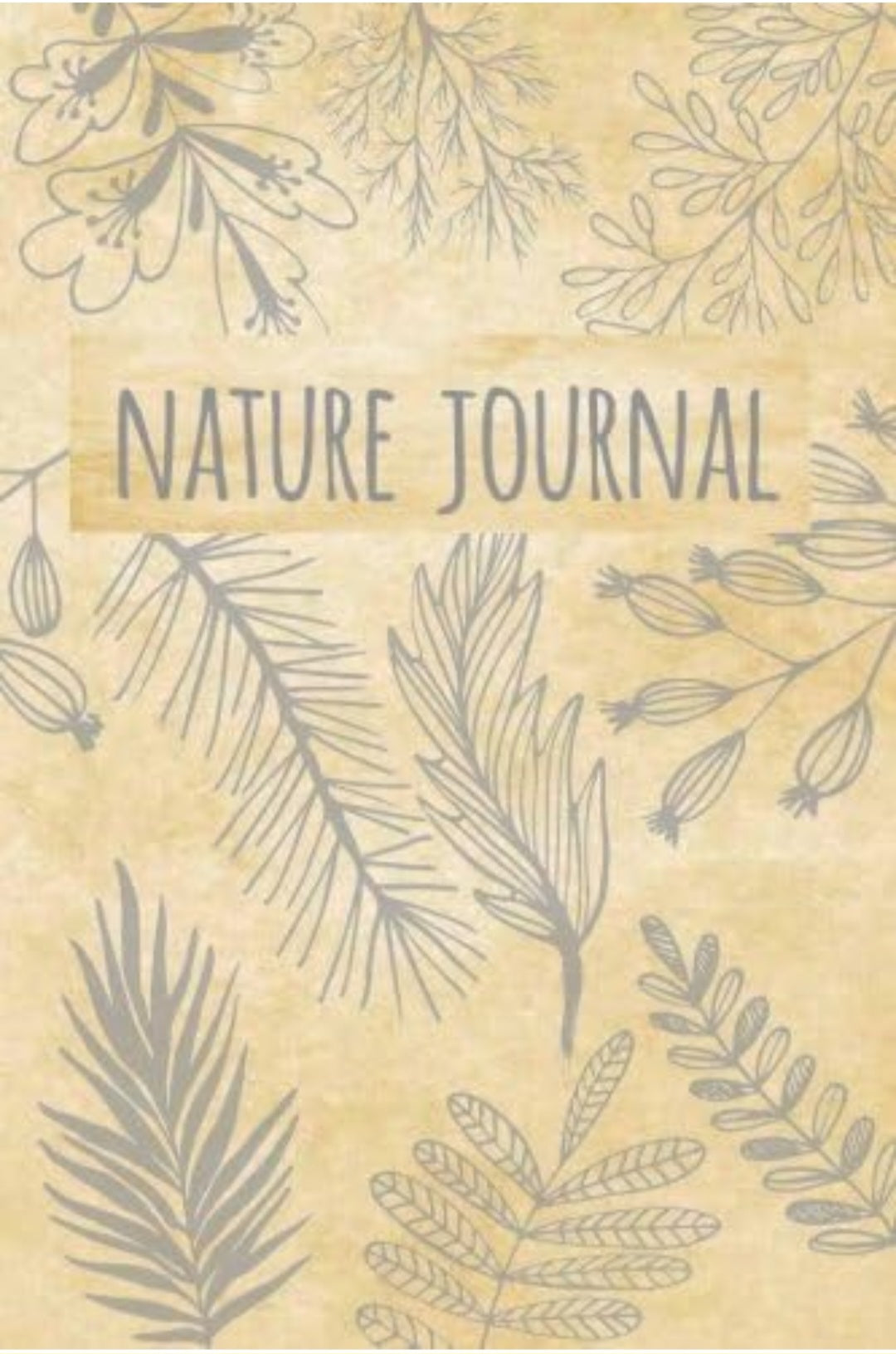 Blank Nature Journal Leaf Design