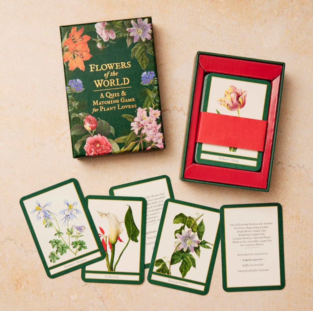 Flowers of the World: A Trivia & Matching Game