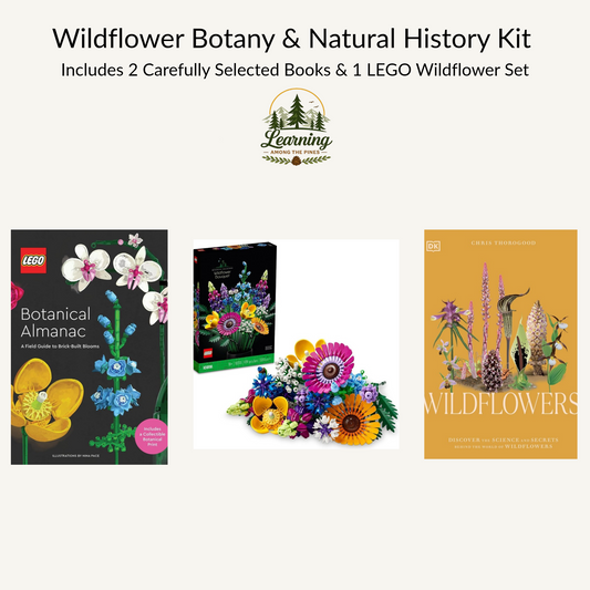 Wildflower Botany & Natural History Study Kit | LEGO® Wildflower Bouquet & 2 Books | Grades 8–12